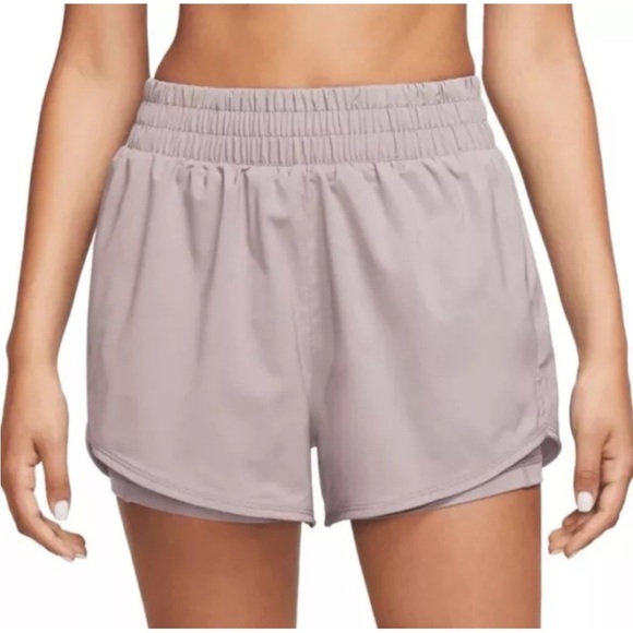 Nike One Women's Dri-FIT High-Waisted 3" 2-in-1 Shorts - Picture 1 of 3